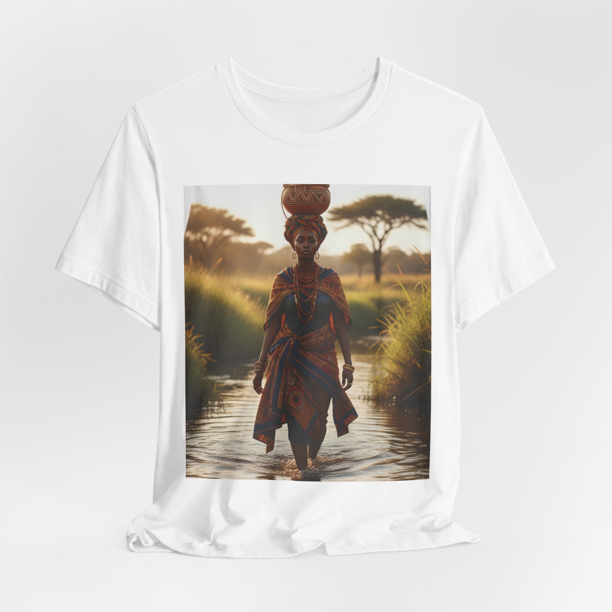 Ethnic Sunset Portrait T-Shirt | Sunset Silhouette Tee