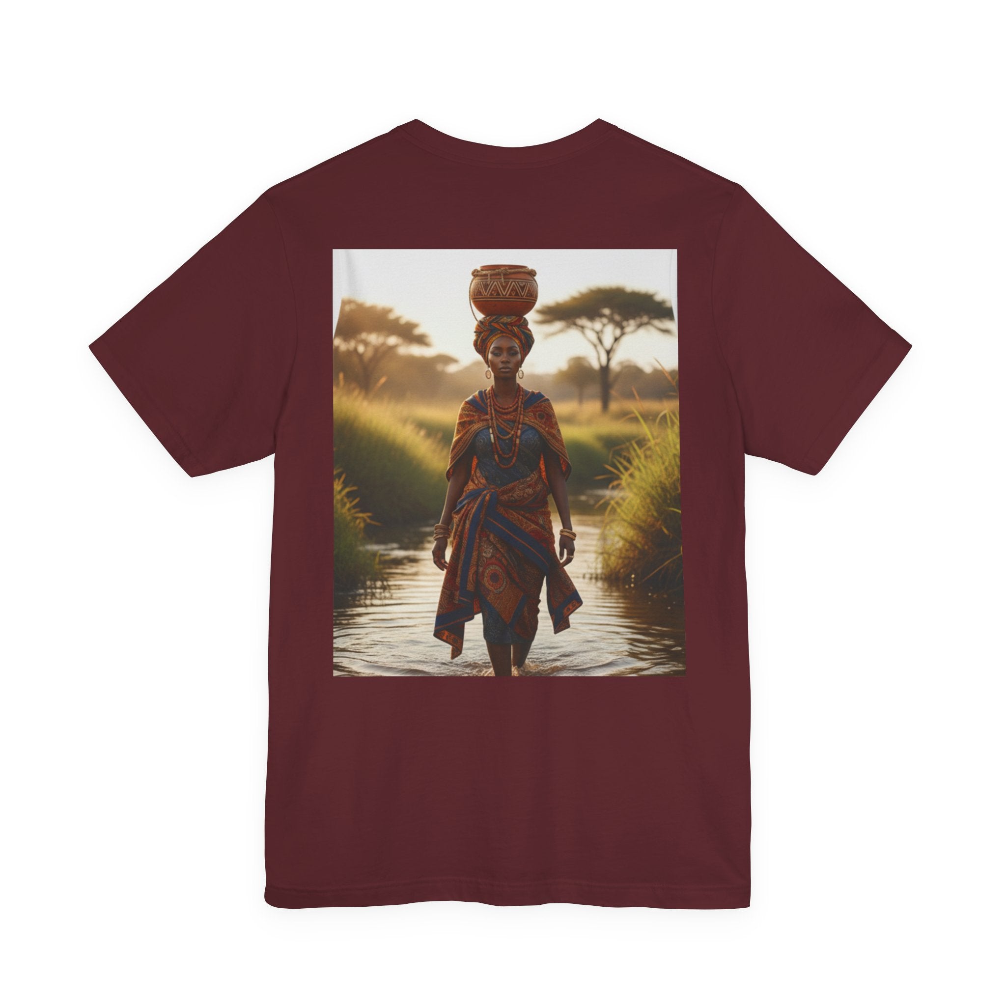 Ethnic Sunset Portrait T-Shirt | Sunset Silhouette Tee