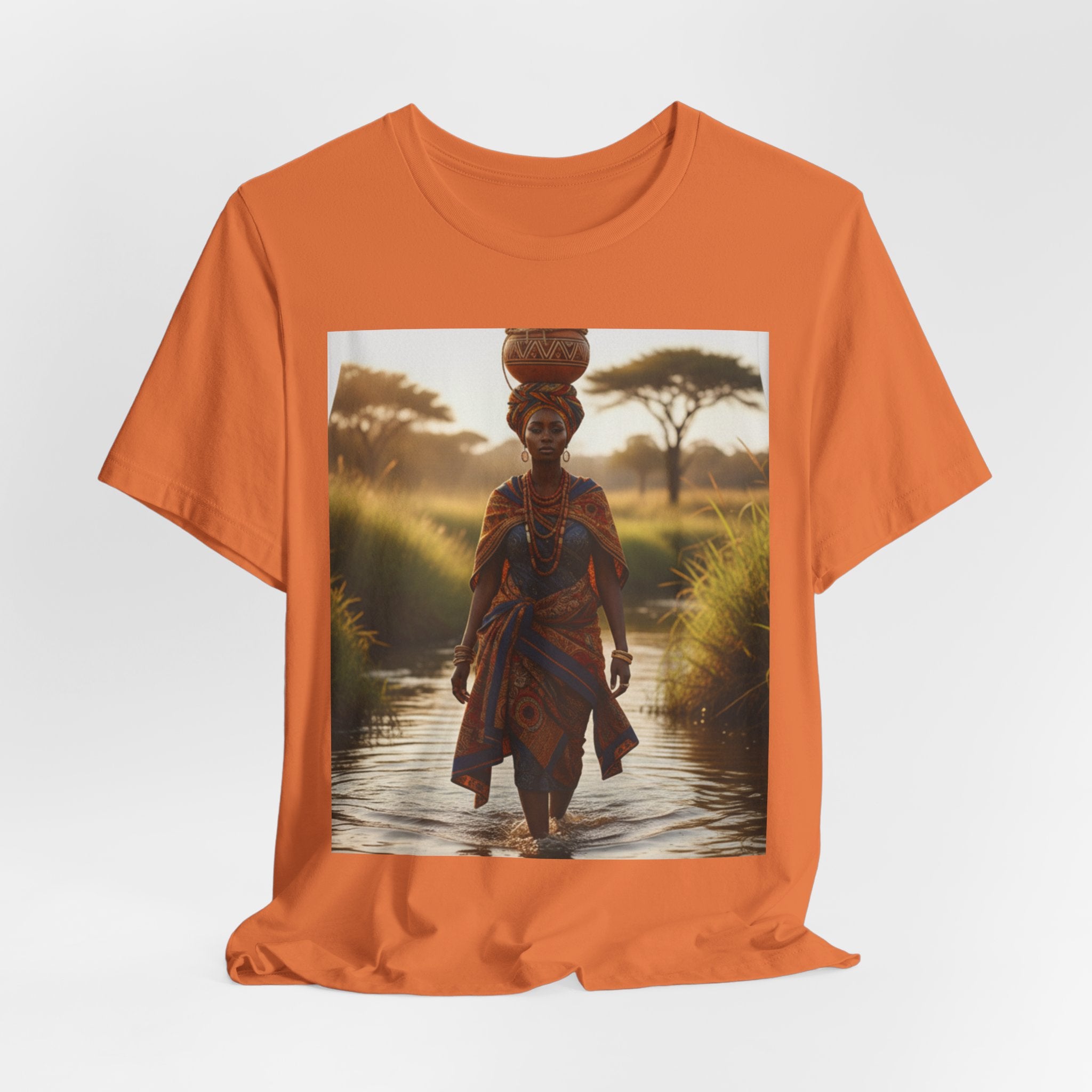 Ethnic Sunset Portrait T-Shirt | Sunset Silhouette Tee