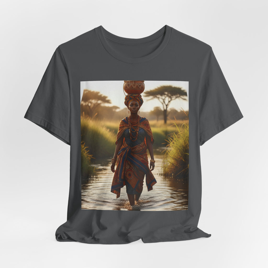 Ethnic Sunset Portrait T-Shirt | Sunset Silhouette Tee
