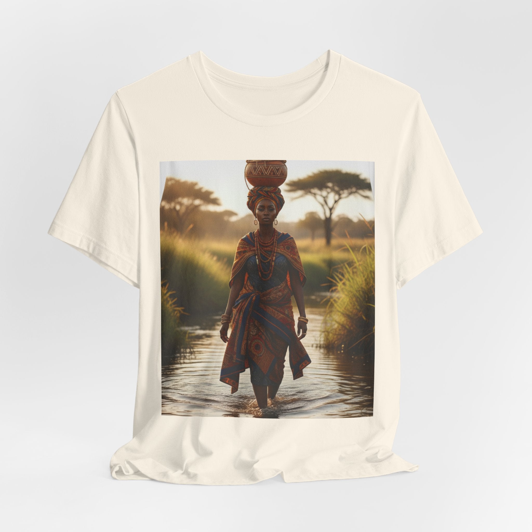 Ethnic Sunset Portrait T-Shirt | Sunset Silhouette Tee