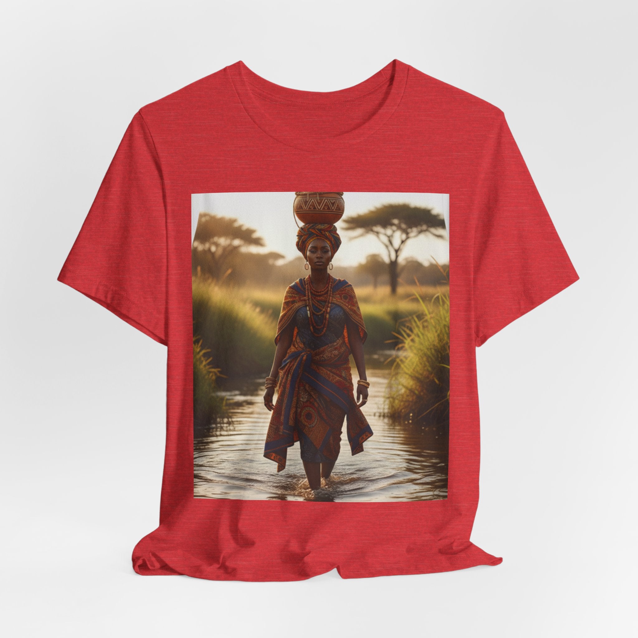 Ethnic Sunset Portrait T-Shirt | Sunset Silhouette Tee