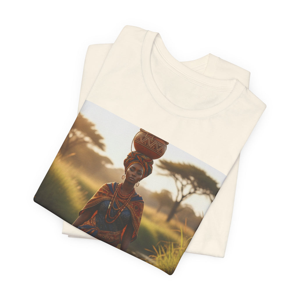 Ethnic Sunset Portrait T-Shirt | Sunset Silhouette Tee