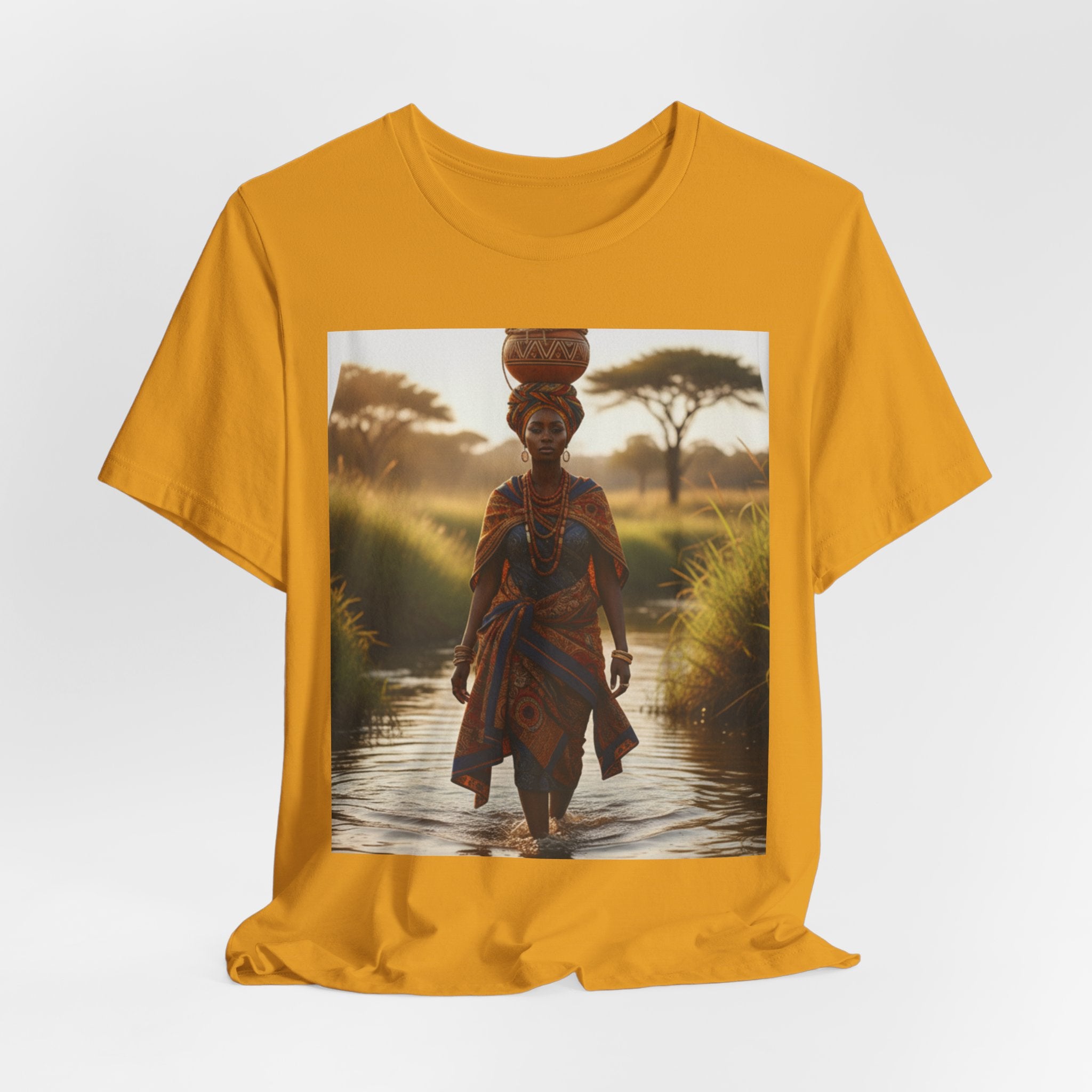 Ethnic Sunset Portrait T-Shirt | Sunset Silhouette Tee