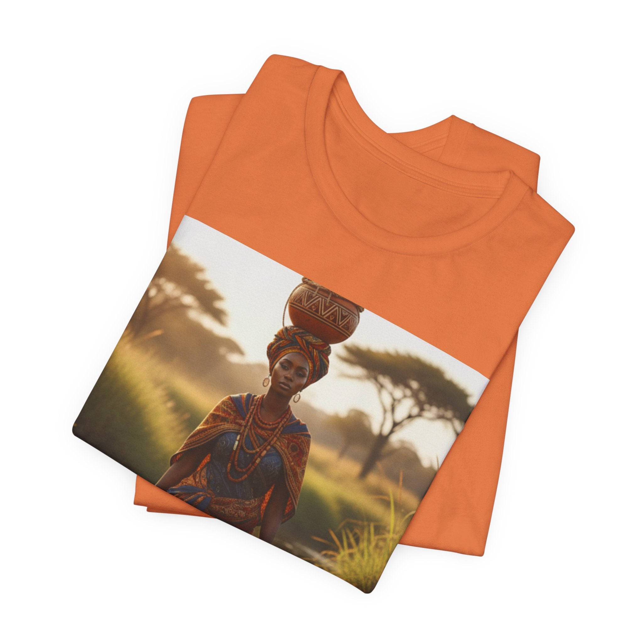 Ethnic Sunset Portrait T-Shirt | Sunset Silhouette Tee