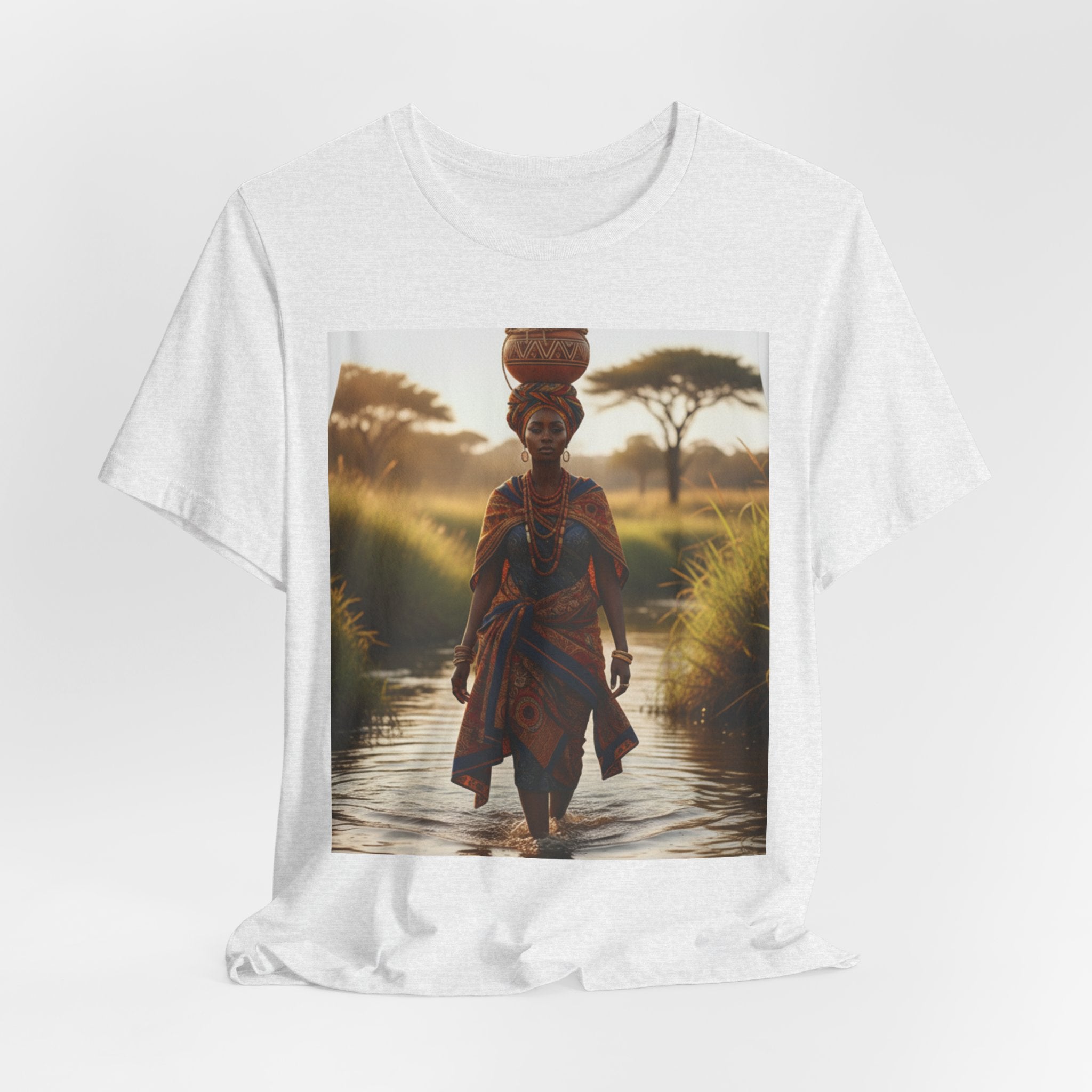 Ethnic Sunset Portrait T-Shirt | Sunset Silhouette Tee