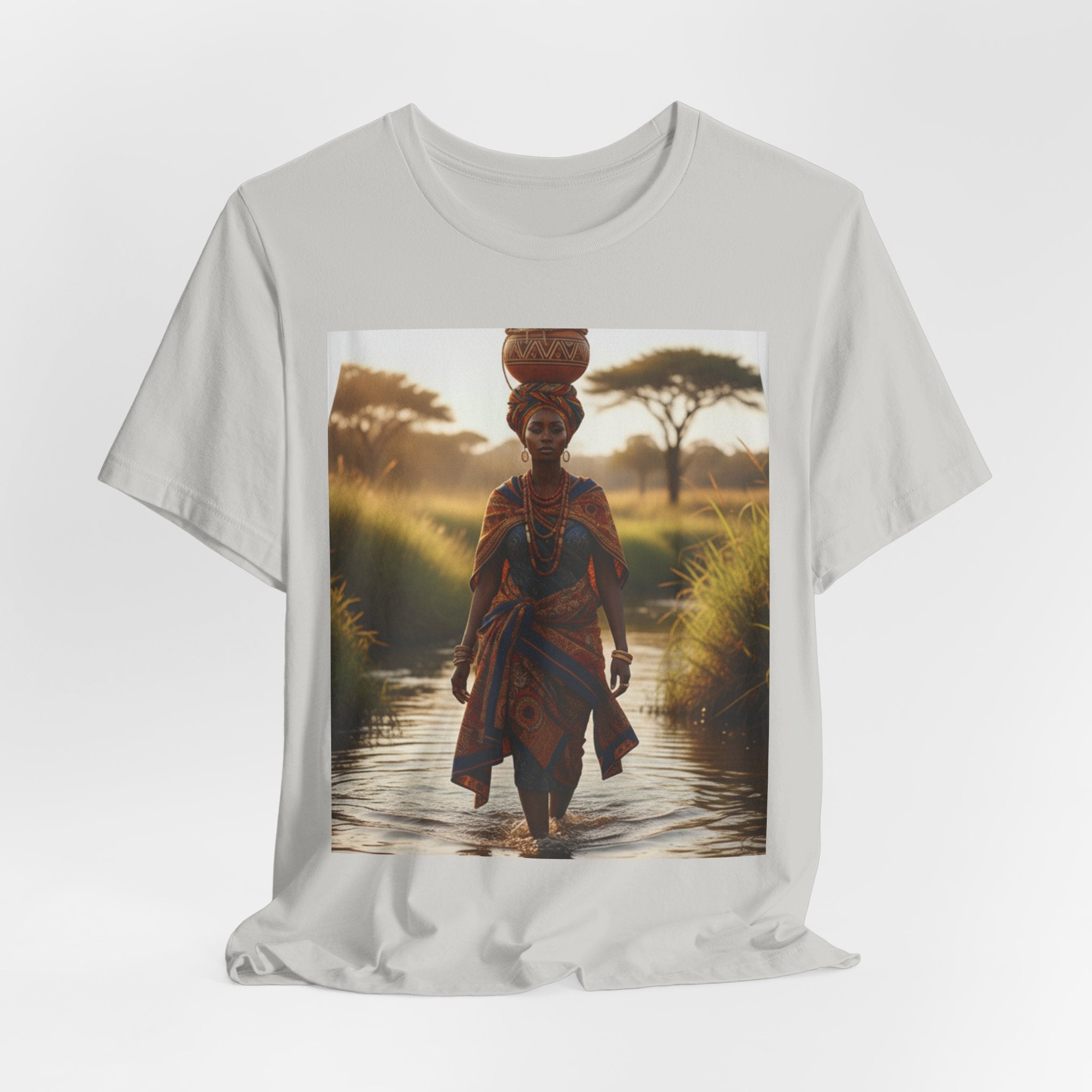 Ethnic Sunset Portrait T-Shirt | Sunset Silhouette Tee