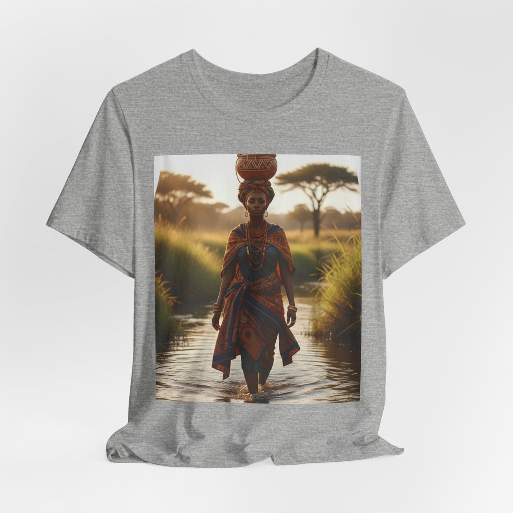 Ethnic Sunset Portrait T-Shirt | Sunset Silhouette Tee