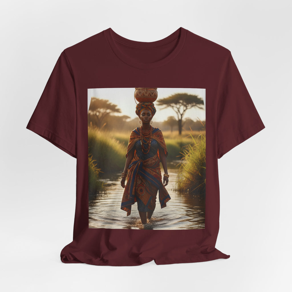 Ethnic Sunset Portrait T-Shirt | Sunset Silhouette Tee