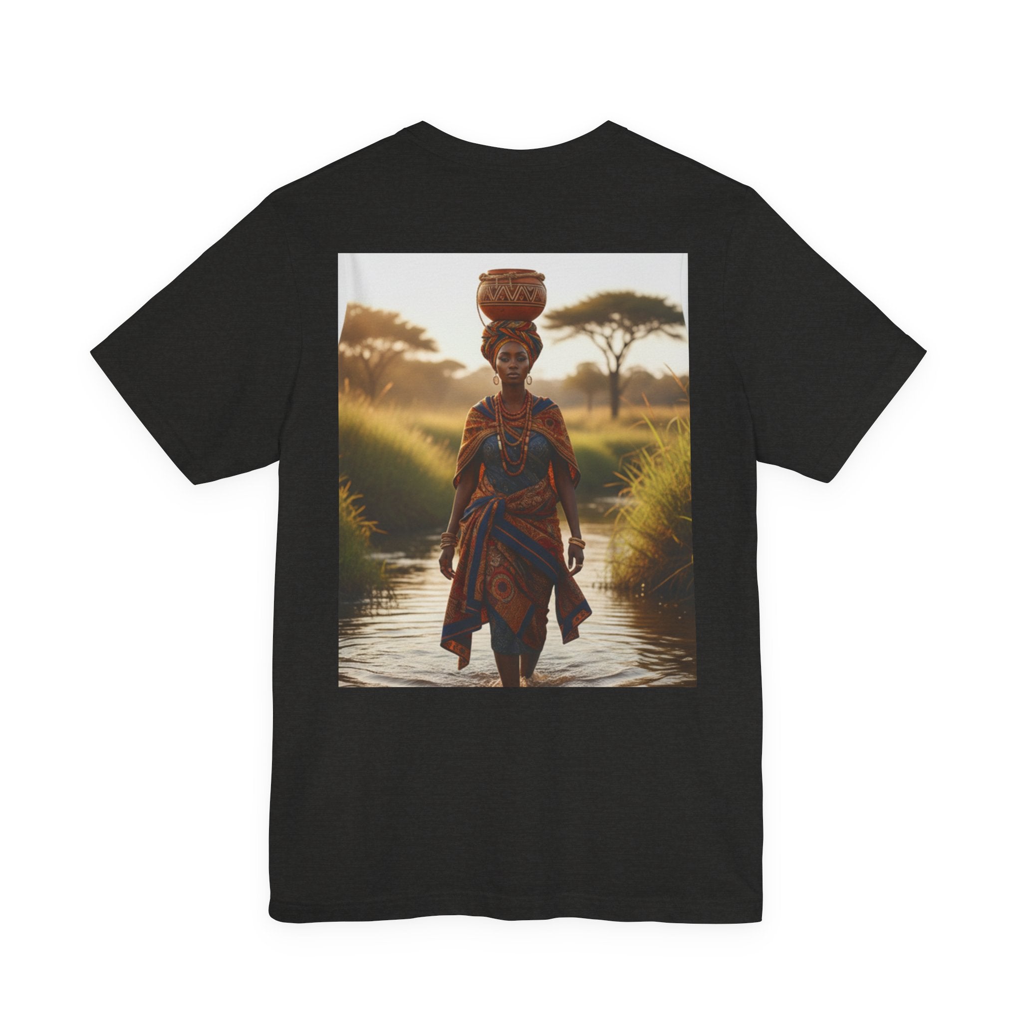 Ethnic Sunset Portrait T-Shirt | Sunset Silhouette Tee