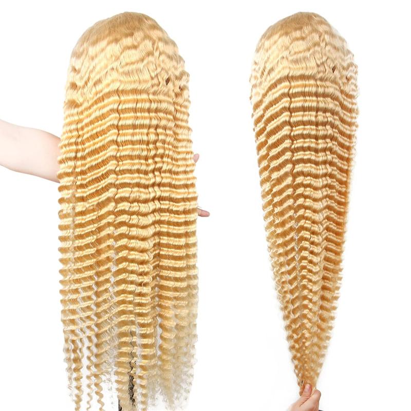 Human Hair Deep Wave 13x6 Hd Lace Frontal 250 Density Brazilian Pre Plucked Curly Wigs