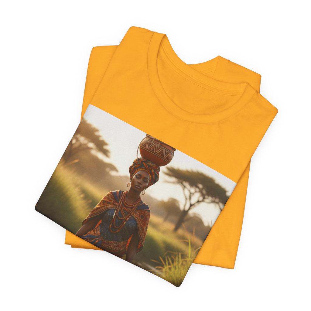 Ethnic Sunset Portrait T-Shirt | Sunset Silhouette Tee