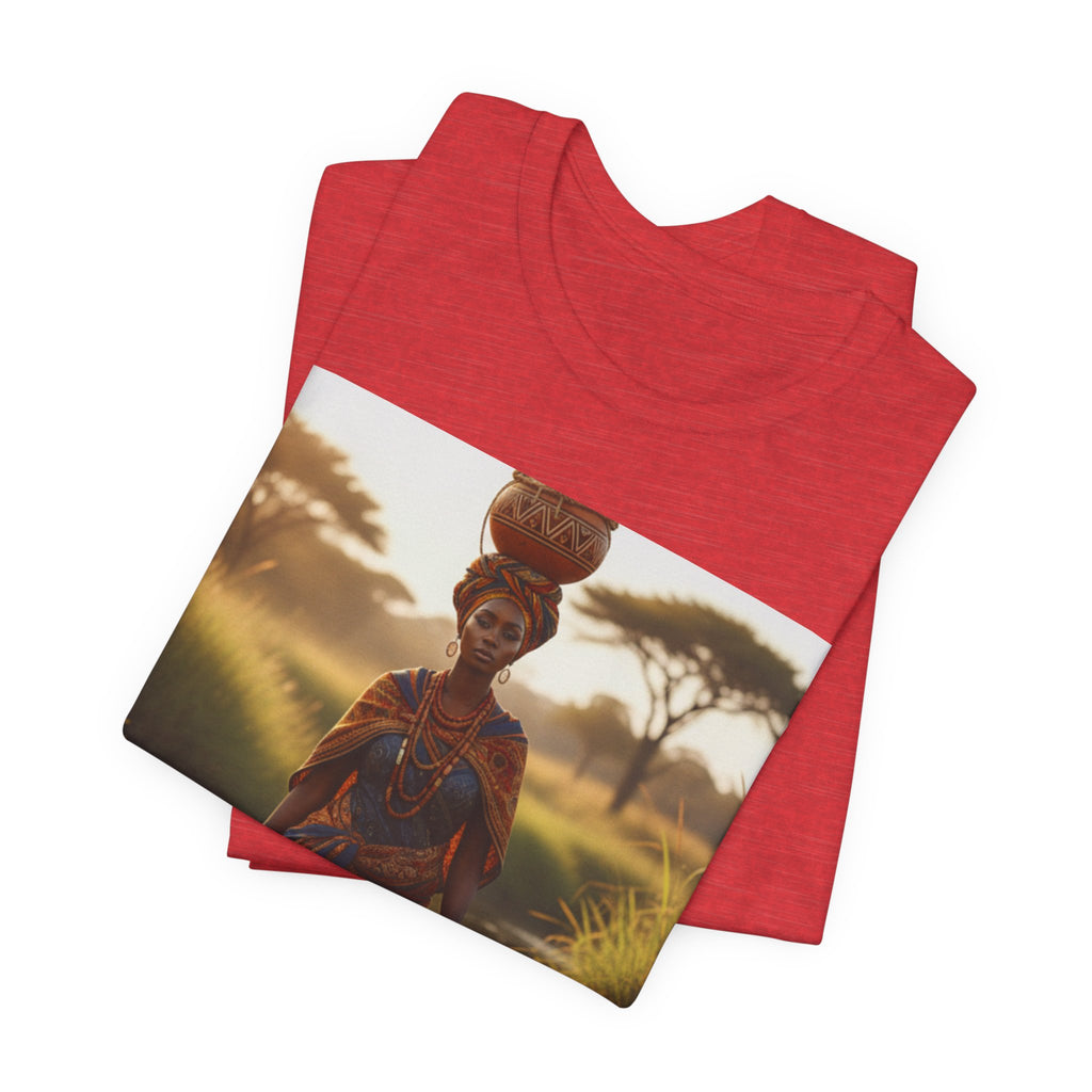Ethnic Sunset Portrait T-Shirt | Sunset Silhouette Tee