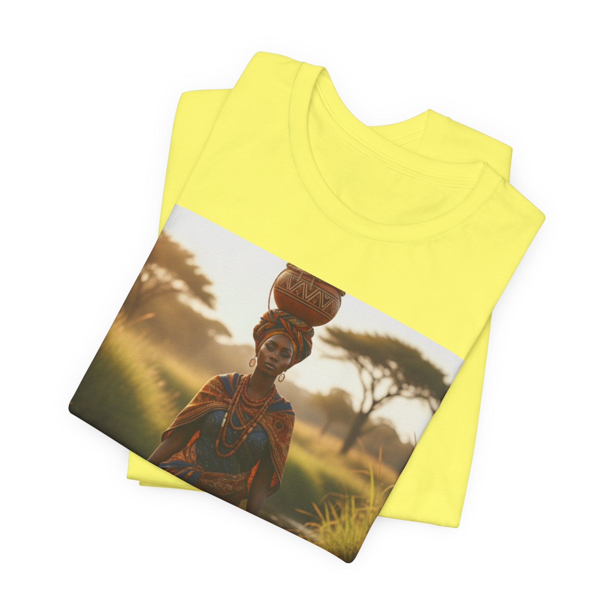 Ethnic Sunset Portrait T-Shirt | Sunset Silhouette Tee