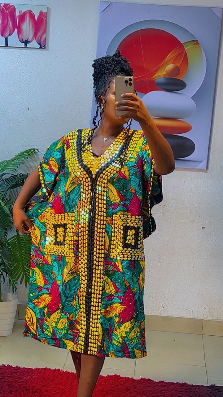 Ankara two piece set and Dresses for women, Africa Boubou