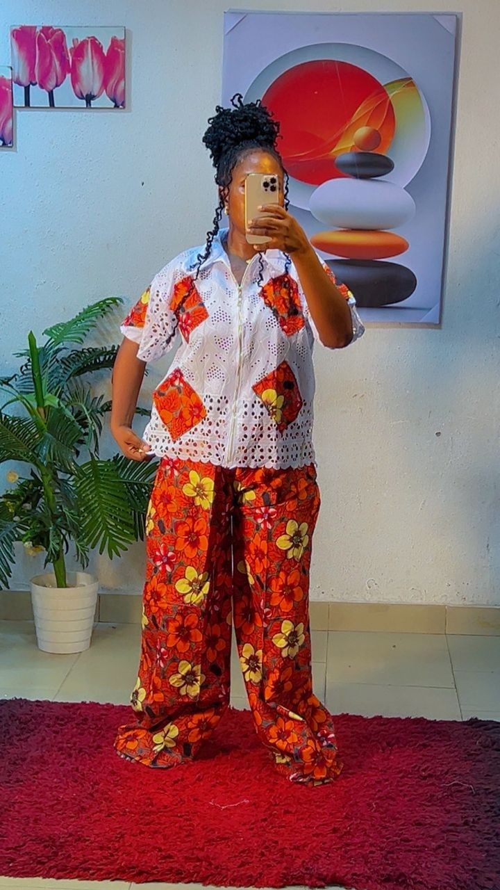 Ankara two piece set and Dresses for women, Africa Boubou
