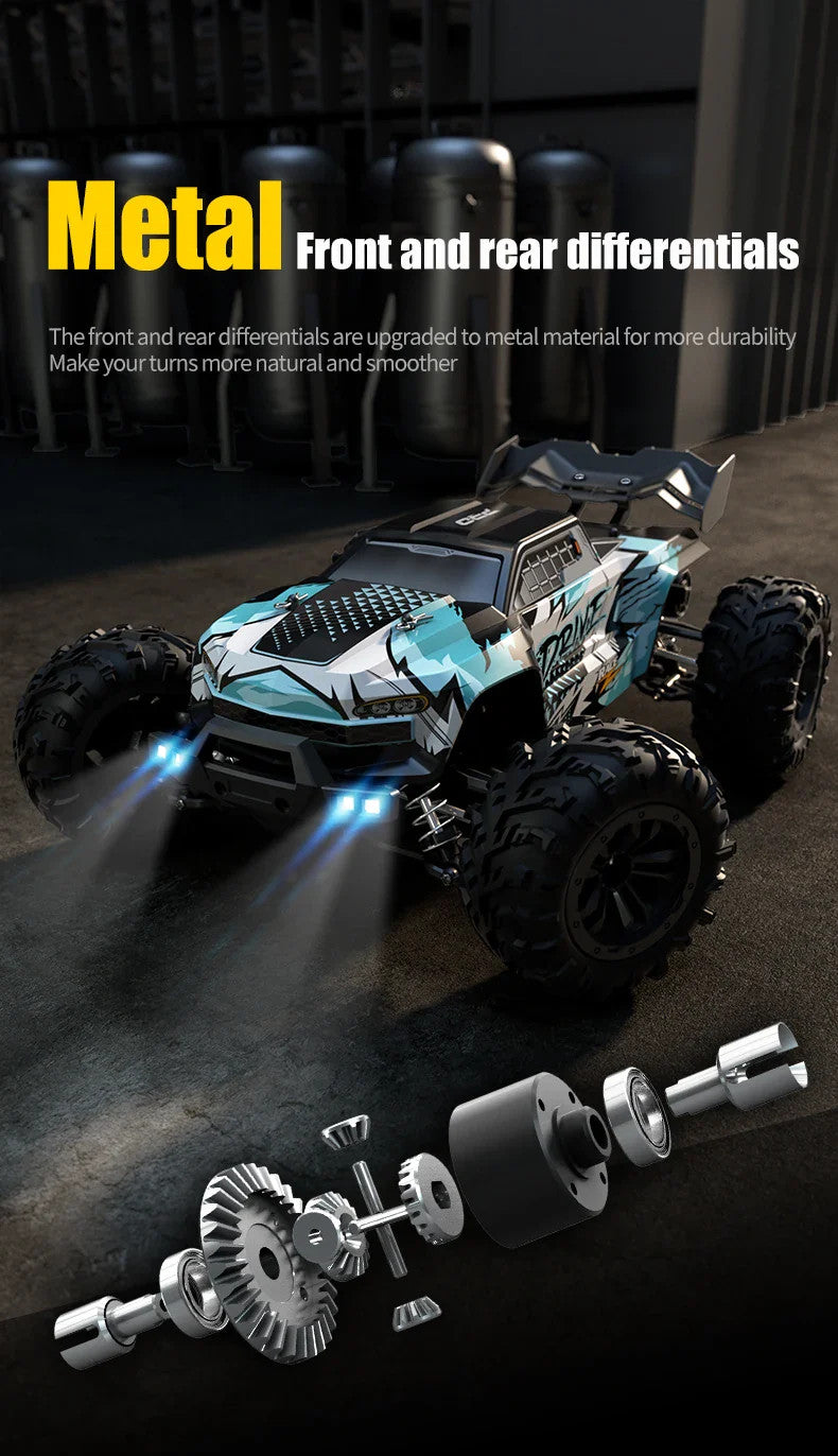 1:16 70KM/H Or 50KM/H 4WD RC Car With LED Remote Control Cars High Speed Drift