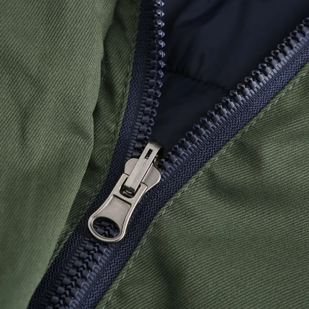 Double Sided Women's winter Thick Detachable Zipper Parka Jacket