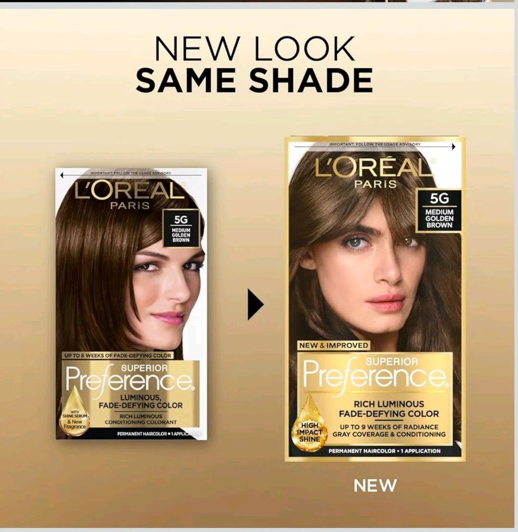 L'Oreal Preference Permanent Colour 5G Medium Golden Brown