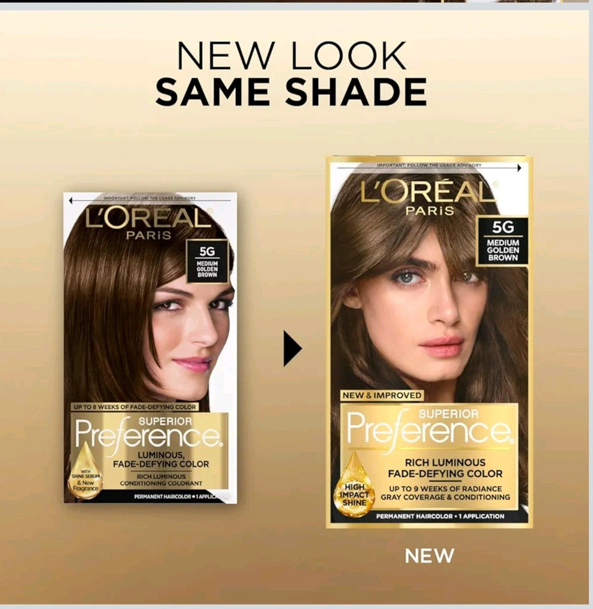 L'Oreal Preference Permanent Colour 5G Medium Golden Brown