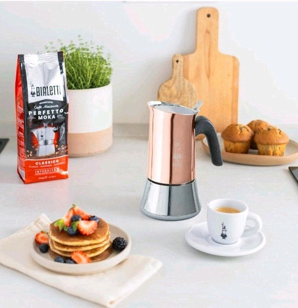 Bialetti Venus coffee maker 85ml with 2 cups, Bronze Color 