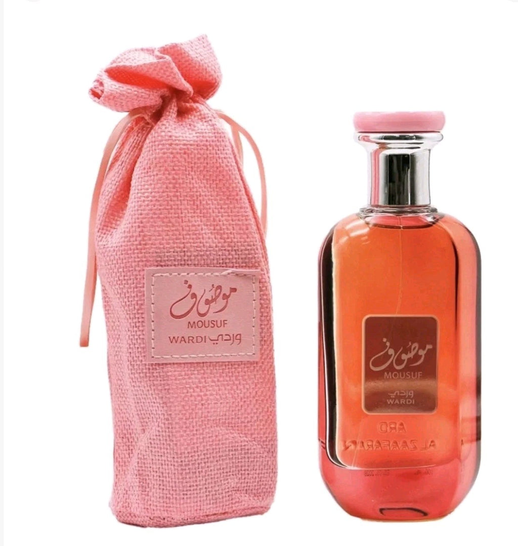 MOUSUF WARDI 100ml Eau De Parfum for Women by Ard Al Zaafaran & Free Air Freshne