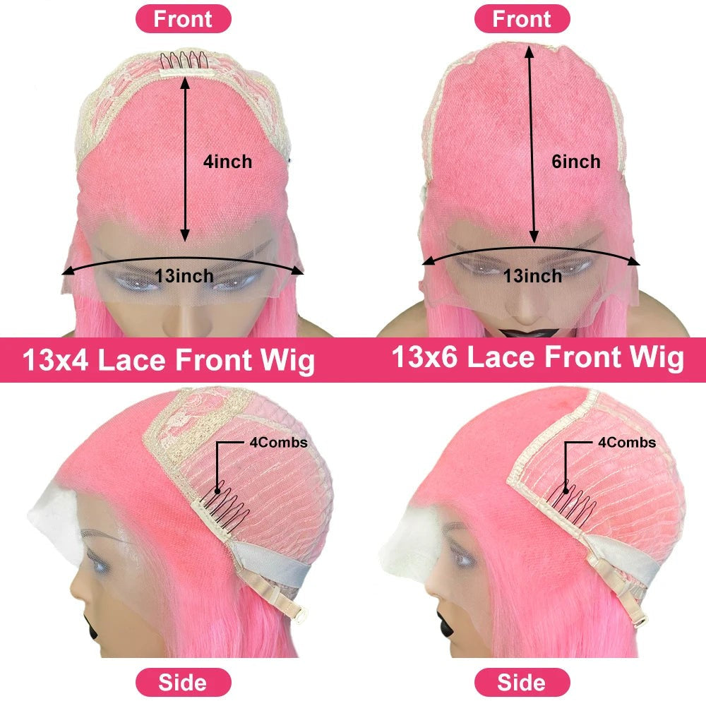 Ginger Orange White Wear Glue less Wig 13x6 and 13x4 HD Highlighted Coloured
