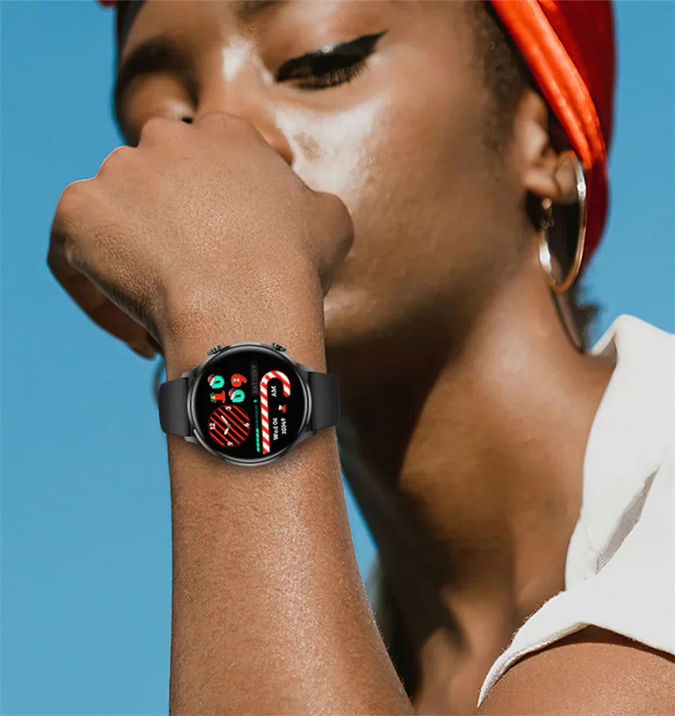 2025 New Smartwatch Women AMOLED HD Screen Always On Display Bluetooth Call