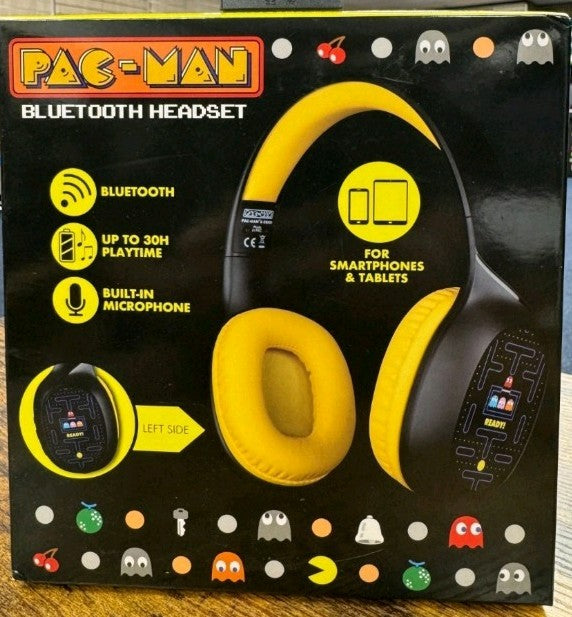 Konix Pac-Man Wireless Bluetooth 5.3 Headphones for Smartphones and Tablets - 30
