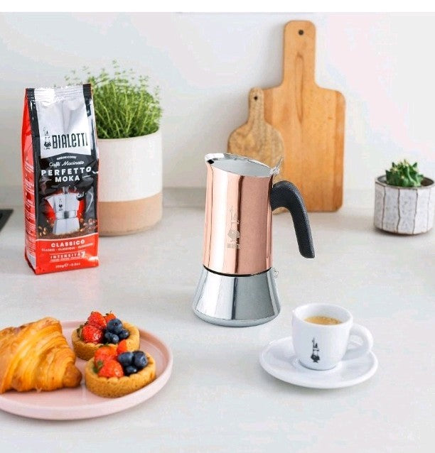 Bialetti Venus coffee maker 85ml with 2 cups, Bronze Color 