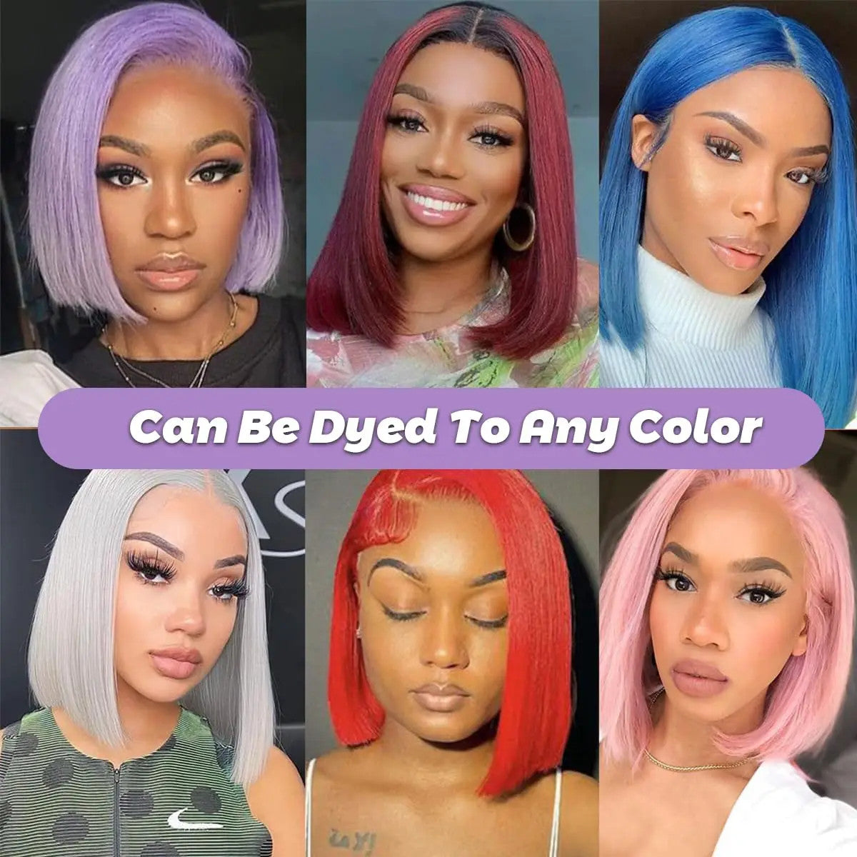 613 Blonde Short Bob Wig Transparent Lace Front Human Hair Wigs Straight 13X4