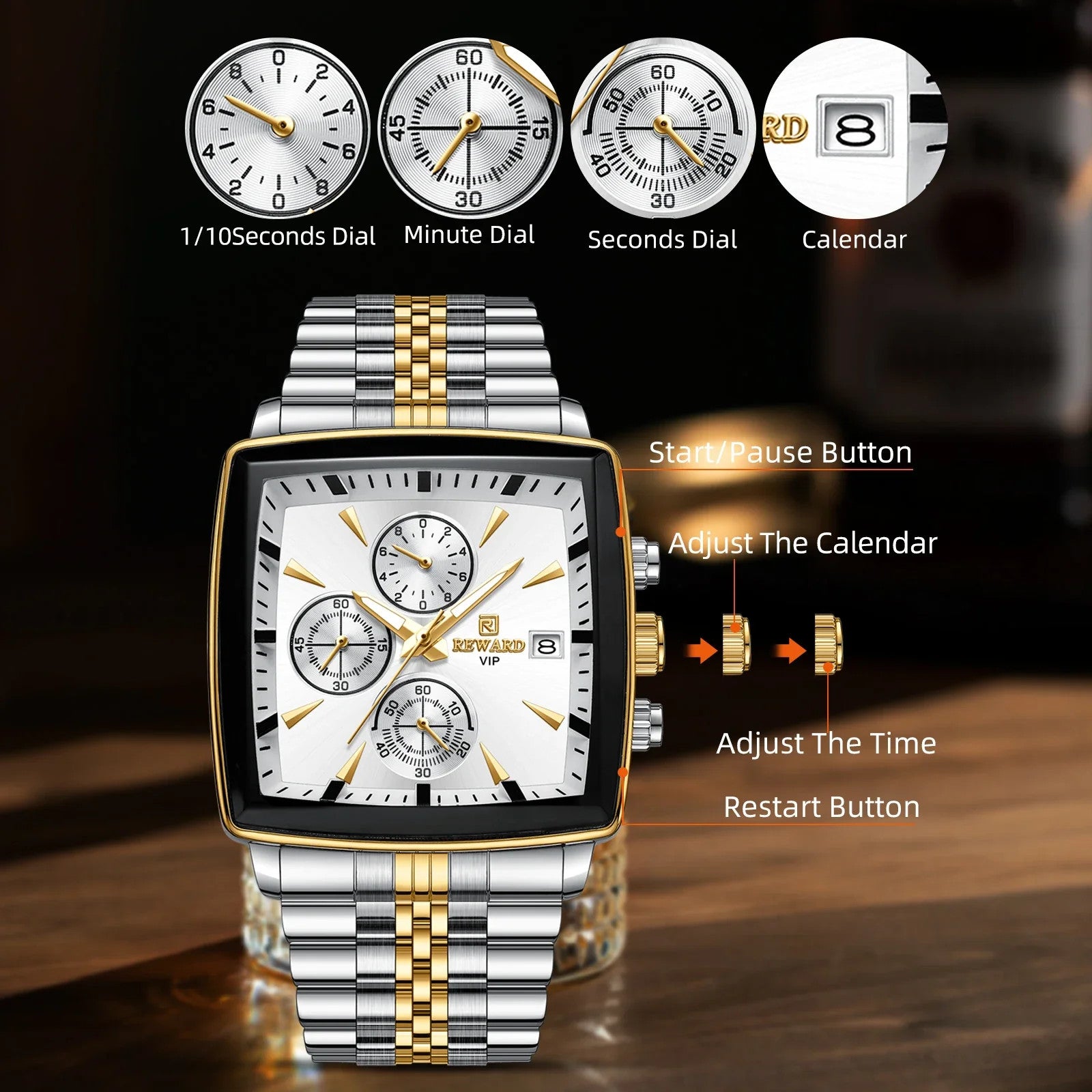 Men's Waterproof Luminous Sport Smart Watches