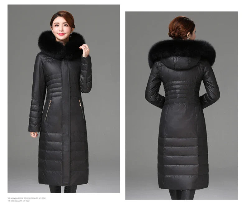 Women's Fashionable Hooded Thick Faux Fur Jacket