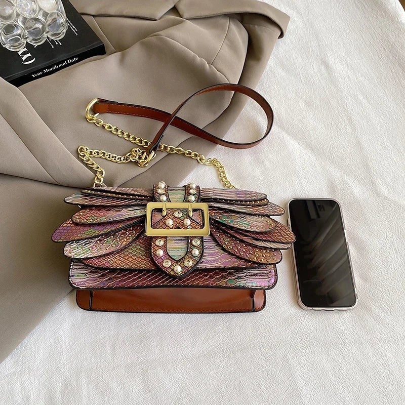 2024 New Handmade Rivet Butterfly Wing Crossbody Bag Women Designer Handbag And