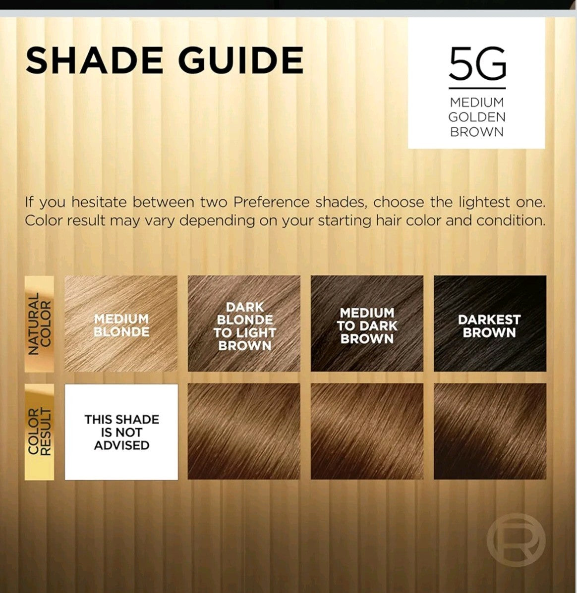 L'Oreal Preference Permanent Colour 5G Medium Golden Brown