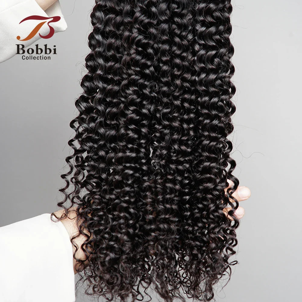 100% Human Hair Bulk for Braiding 1 Bundle Jerry Curly Natural Black Indian