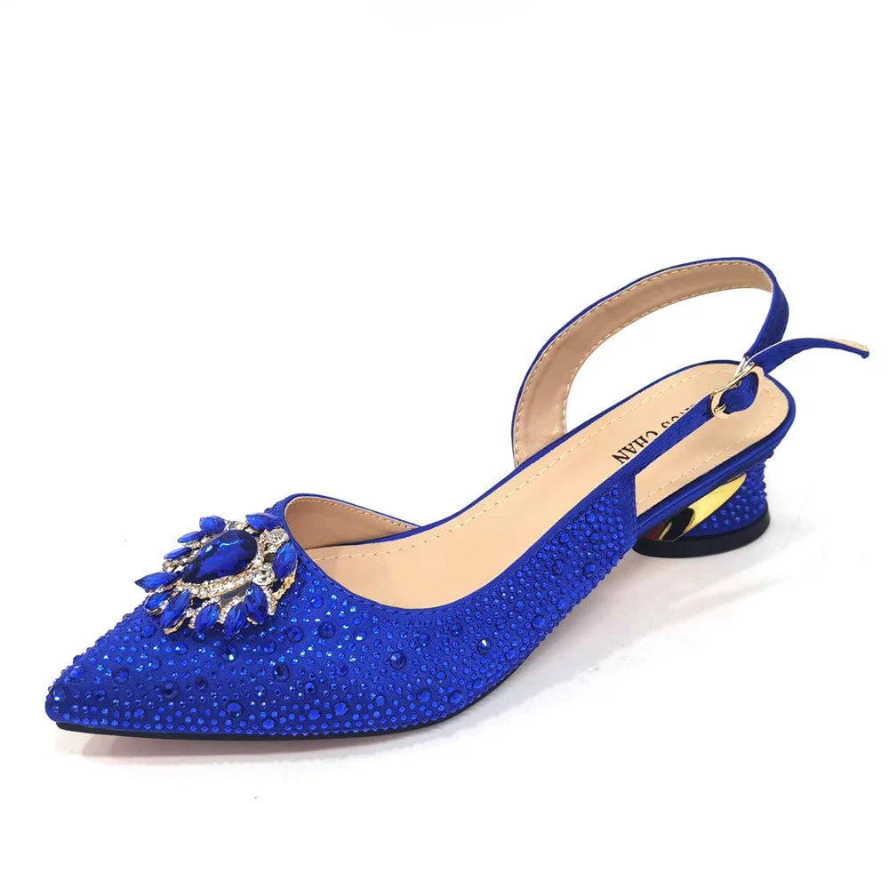 Italian Hollow Design Women's Shoes And Matching Bag