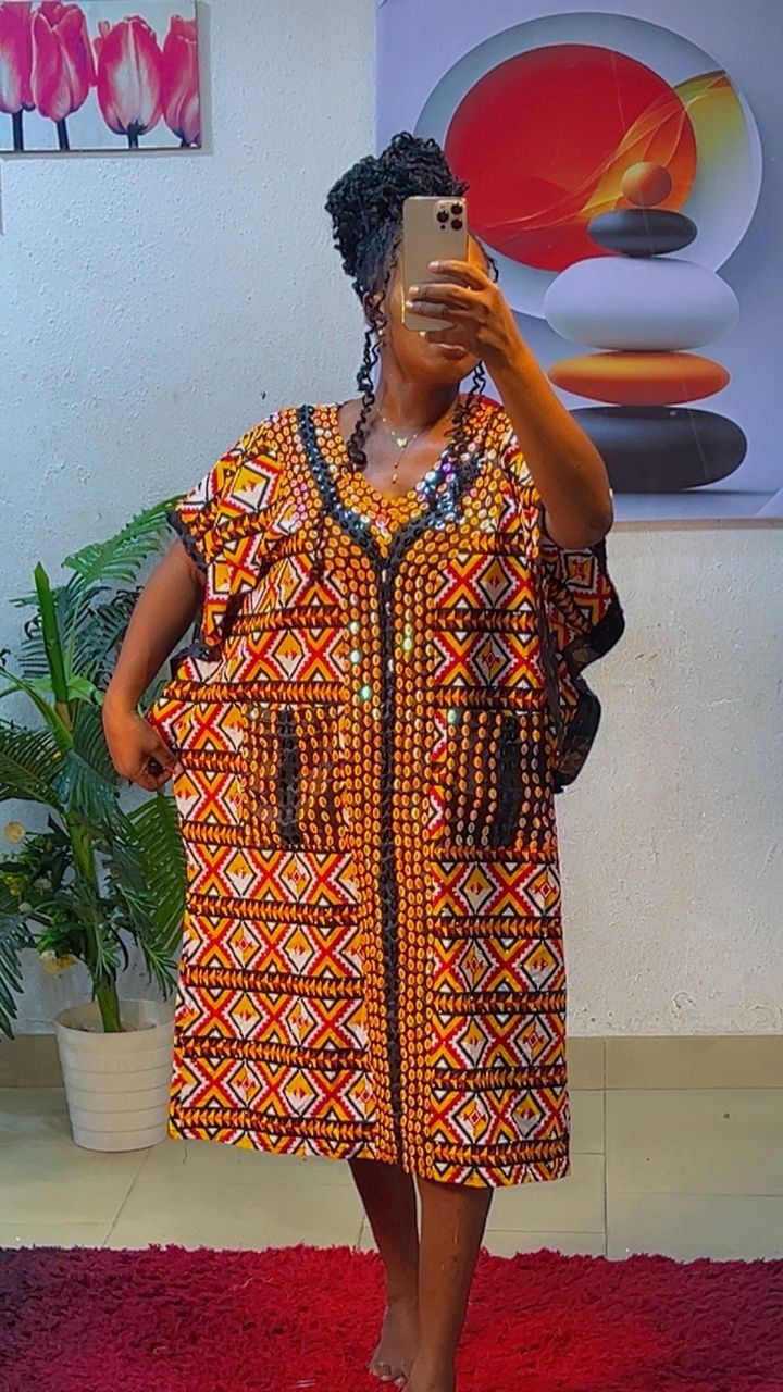 Ankara two piece set and Dresses for women, Africa Boubou