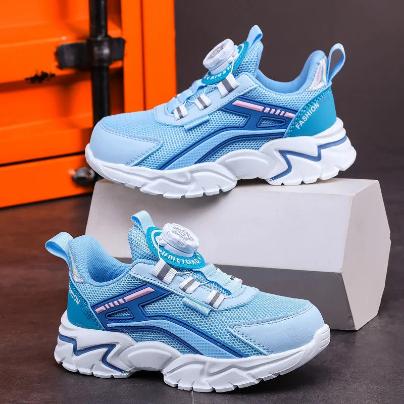 New Children Sports Shoes Boy Sneaker Black Mesh Summer Breathable Kids Casual