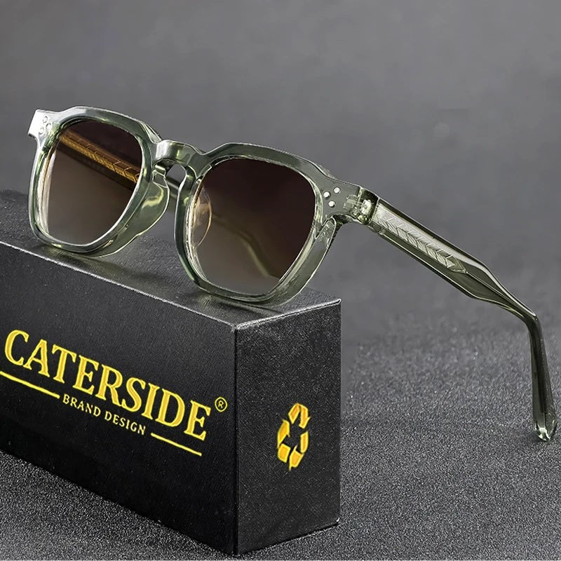Retro Punk Men Sunglasses Small Frame Square Personalized Design Sun Glasses