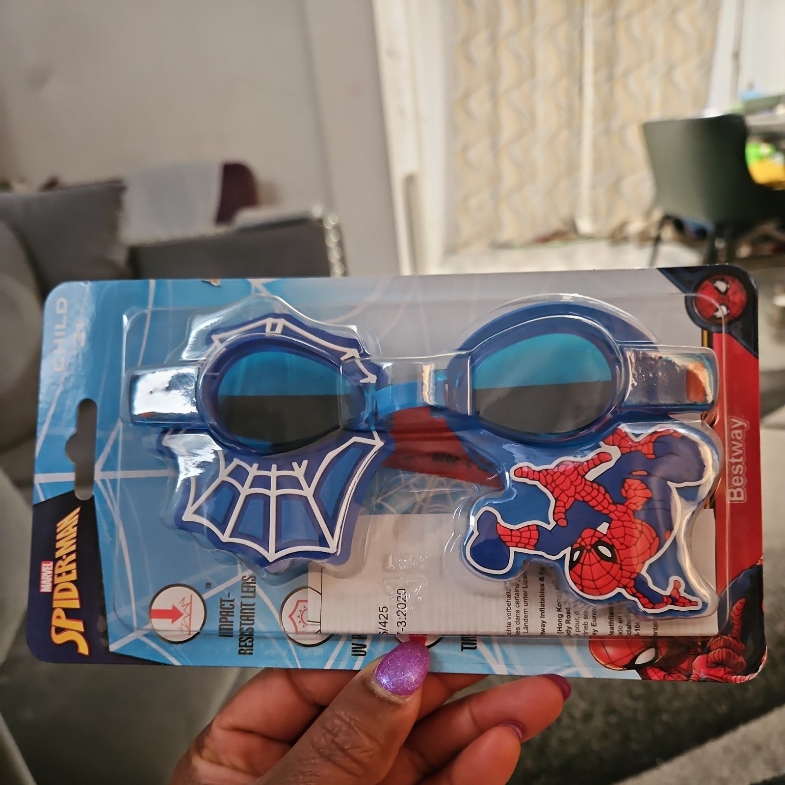 Bestway Spiderman Children's Goggles 3+ Years Marvel Sea Pool 98022