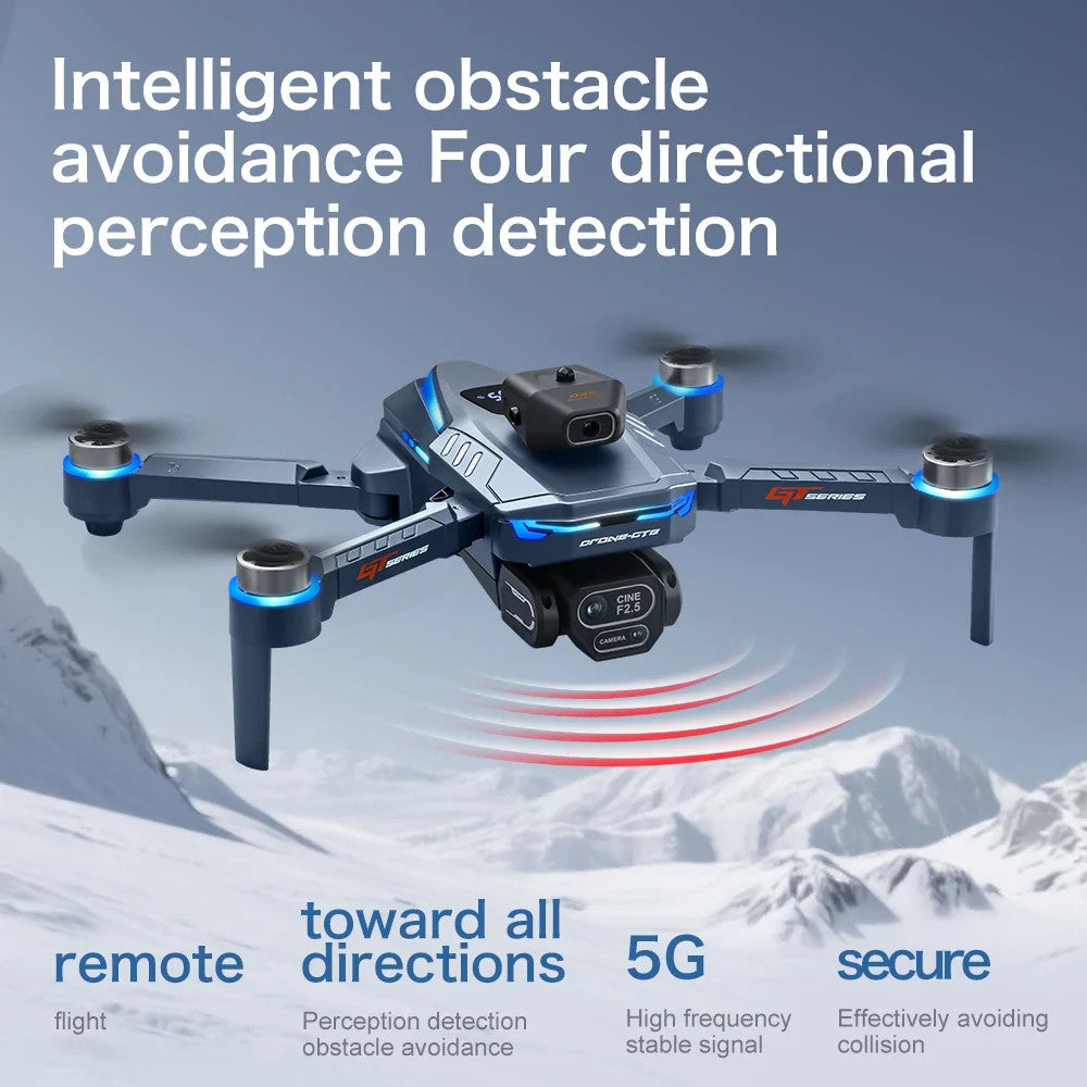 GT8 Mini Drone 8K WiFi GPS HD Aerial Photography Quadcopter with Cameras Toys