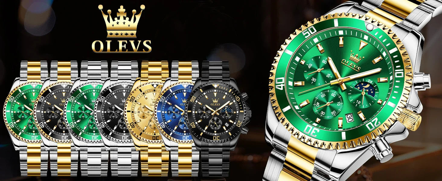 OLEVS Men's Watches Top Brand Luxury Watch for Men Original Waterproof