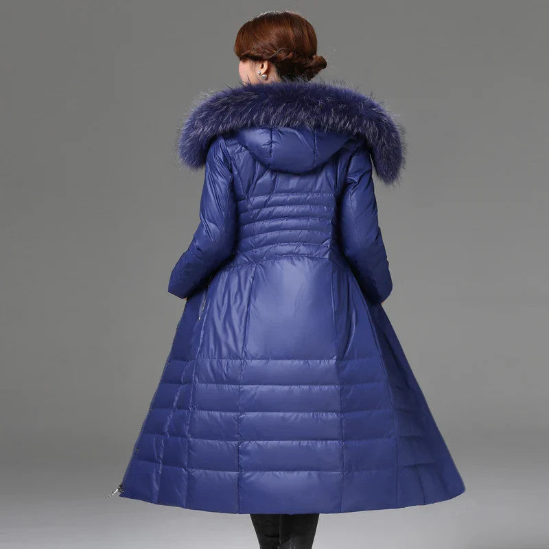 Women's Fashionable Hooded Thick Faux Fur Jacket