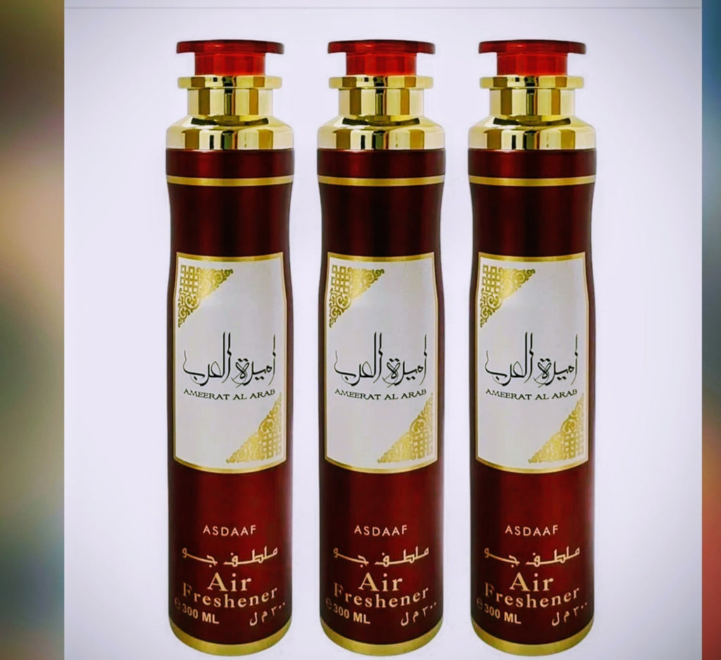 Arabian Air Freshener 6 x 300ml Long Lasting Room Spray Choose 6 Mix And Match