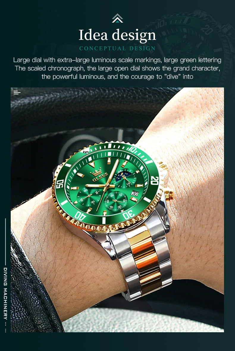 Men's Watches Top Brand Luxury Watch for Men Original Waterproof Stainless