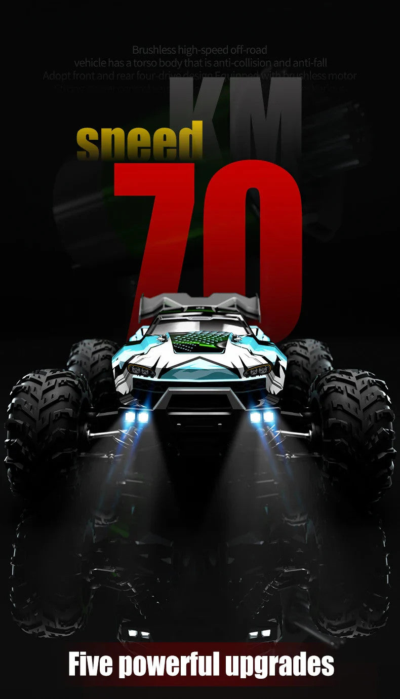 1:16 70KM/H Or 50KM/H 4WD RC Car With LED Remote Control Cars High Speed Drift