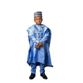 H&D New African Tradition Clothes For Kids Boys Blue Long Sleeve Tops