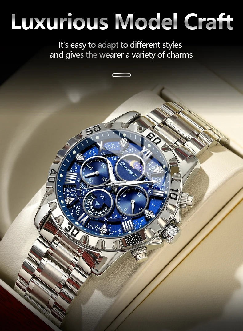 Luxury Watch for Man Quartz Sports Men Watch Waterproof Luminous Stainless