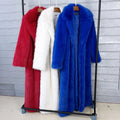 Women's Fashionable Long Fur Coat for Winter